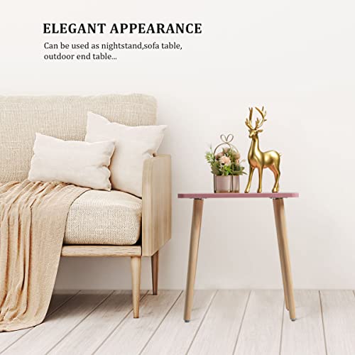 FORAOFUR Side Table, Small End Table Accent Table Living Room Bedroom Balcony Office, Modern Side Table Bedside Table Home Decor, Easy Assembly