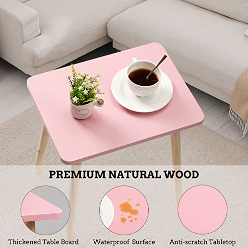 FORAOFUR Side Table, Small End Table Accent Table Living Room Bedroom Balcony Office, Modern Side Table Bedside Table Home Decor, Easy Assembly