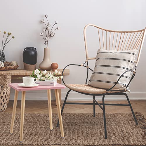 FORAOFUR Side Table, Small End Table Accent Table Living Room Bedroom Balcony Office, Modern Side Table Bedside Table Home Decor, Easy Assembly