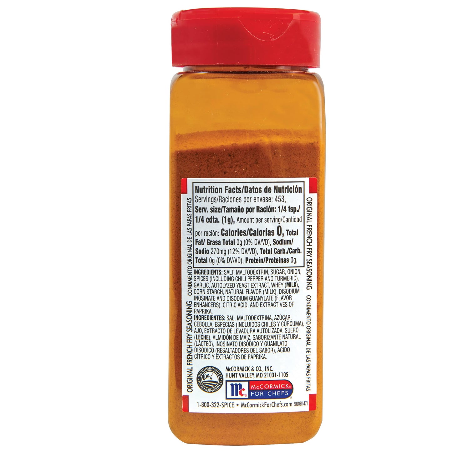 Lawry's Original French Fry Seasoning, 16 oz - One 16 Ounce Container of French Fry Seasoning Powder with Premium Blend of Spices, Best on Fries, Potatoes, Vegetables and More