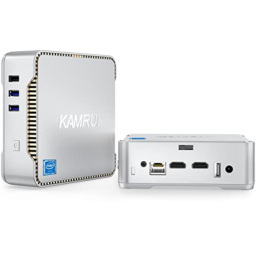 KAMRUI GK3 Plus Mini PC 16GB RAM 512GB M.2 SSD, Intel 12th Alder Lake N95 (up to 3.4GHz) Micro PC, 2.5''SSD, Gigabit Ethernet, 4K UHD, WiFi, BT, VESA/Home/Business Mini Desktop Computer