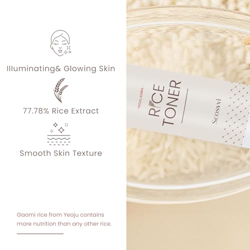 From Korean Toner, Rice Toner for Face Korean Skin Care, 77.78% Rice Extract from Korea, K Beauty Toner, Glow Essence with Niacinamide, Hydrating for All Skin Types, Vegan, Alcohol and Fragrance Free.