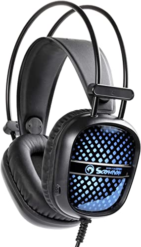 Ultimaxx Marvo CM303 Scorpion 3-in-1 Backlit Gaming Combo - Includes: Full Size Keyboard, Mouse & Headset Plus Deluxe Cleaning Kit