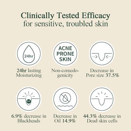 Pyunkang Yul Calming Moisture Barrier Cream - Long-lasting Soothing Hydration, with Ceramides, Panthenol, Hyaluronic Acid, Tea Tree, Cica, Korean Skin Care, K-Beauty 1.7 Fl. Oz.