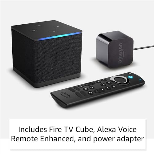 Amazon Fire TV Cube, Hands-free streaming device with Alexa, Wi-Fi 6E, 4K Ultra HD