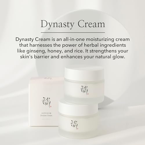 Beauty of Joseon Dynasty Cream Hydrating Face Moisturizer for Dry Care, Sensitive, Acne-Prone Skin. Daily Korean Moisturizer Skincare for Men and Women 50ml, 1.69 fl.oz