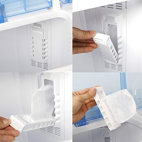 SUPER DEAL Portable Washing Machine 17.6 lbs Twin Tub Compact Washer, Washing and Spinner Cycle Combo for Apartment, Camping, College, Dorms and RV, Timer Control, Gravity Drain and Inlet Water Hose