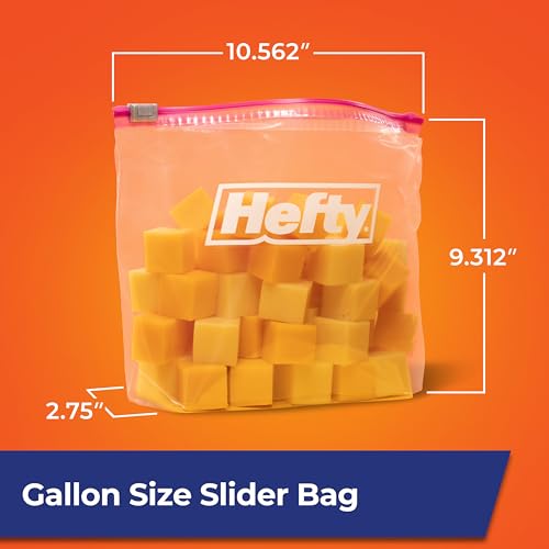 Hefty Slider Storage Bags, Gallon Size, 66 Count