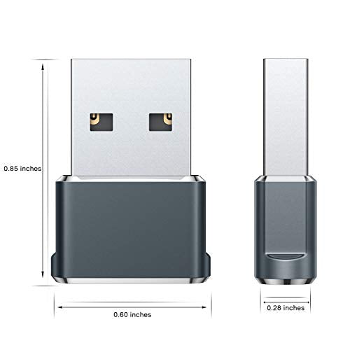 Basesailor USB to USB C Adapter 2Pack,USBC Female to A Male OTG Charger Type C Converter for Apple Watch Ultra iWatch 7 8 9,iPhone 15 14 13 Plus Pro Max,AirPods 3,iPad Air,Car,Samsung Galaxy S24 24 23