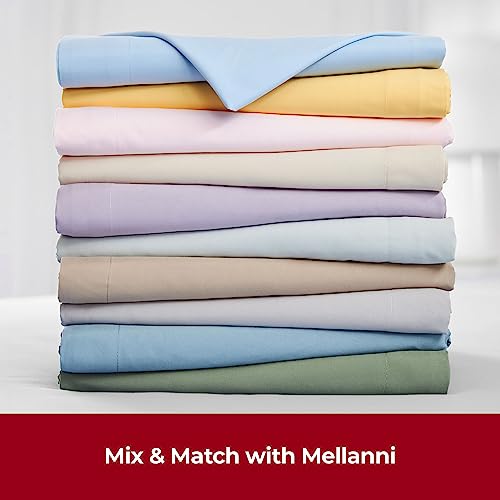 Mellanni Queen Bed Sheets - 4 PC Iconic Collection Bedding Sheets & Pillowcases - Hotel Luxury, Extra Soft, Cooling Bed Sheets - Deep Pocket up to 16" - Wrinkle, Fade, Stain Resistant (Queen, Sand)