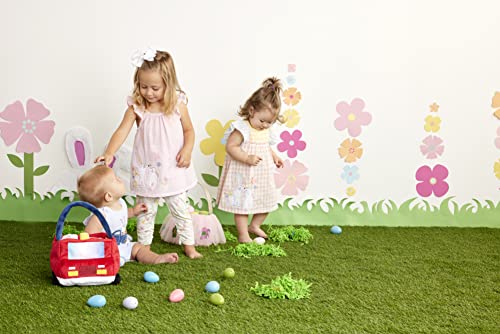 Mud Pie Girls Bunny Gingham Dress, Pink, 3-6 Months
