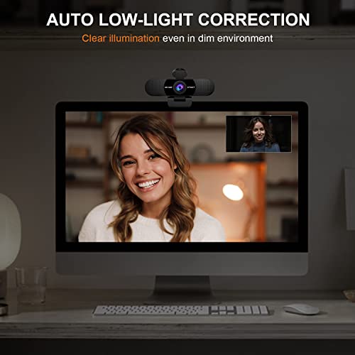 1080P Webcam with Microphone, C960 Web Camera, 2 Mics Streaming Webcam, 90°View Computer Camera, Plug and Play USB Webcam for Online Calling/Conferencing, Zoom/Skype/Facetime/YouTube, Laptop/Desktop