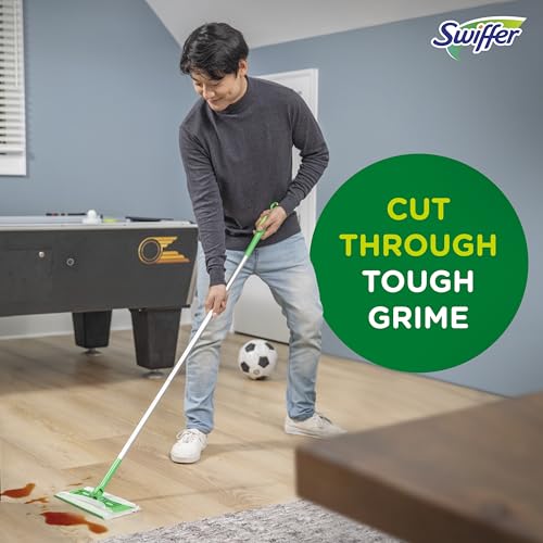 Swiffer Sweeper 2-in-1 Mops for Floor Cleaning, Dry and Wet Multi Surface Floor Cleaner, Sweeping and Mopping Starter Kit, Includes 1 Mop + 19 Refills, 20 Piece Set