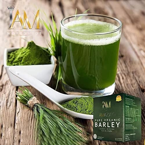 IAM Amazing Pure Organic Barley Powdered Drink Mix from Australia - 3 Boxes