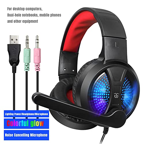 Gaming Keyboard and Mouse,Headphones,Mouse pad,All in One Combo for PC Gamers and Xbox and PS4 Users