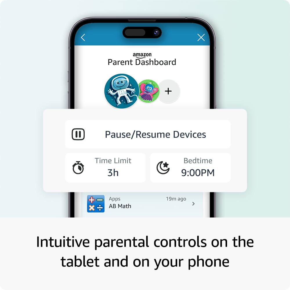 All-new Amazon Fire HD 10 Kids Pro tablet- 2023, ages 6-12 | Bright 10.1" HD screen | Slim case for older kids, ad-free content, parental controls, 13-hr battery, 32 GB, Nebula