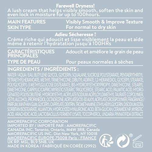 Laneige Water Bank Blue Hyaluronic Cream Moisturizer: Hydrate and Nourish, 1.6 fl. oz.