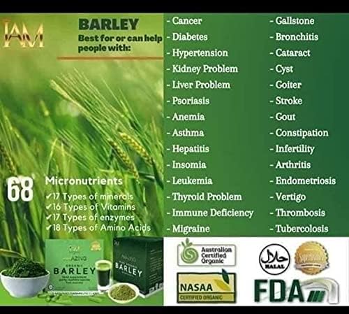 Pure Barley Powdered Drink Mix Organic Barley Green Natural Blend