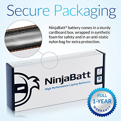 NinjaBatt 807956-001 HP Battery for HS04 HS03 807957-001 807611-421 HSTNN-LB6U Notebook 15-AY039WM TPN-I119 G4/G5 240 245 246 250 256 - High Performance