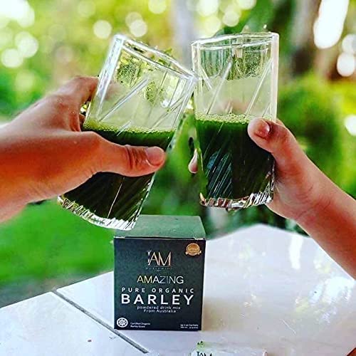 IAM Amazing Pure Organic Barley Powdered Drink Mix from Australia - 3 Boxes