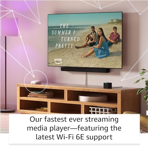 Amazon Fire TV Cube, Hands-free streaming device with Alexa, Wi-Fi 6E, 4K Ultra HD