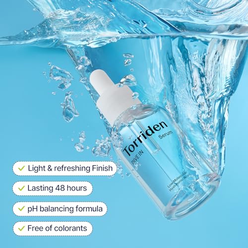 Torriden DIVE-IN Low-Molecular Hyaluronic Acid Serum, 1.69 fl oz | Fragrance-free Face Serum for Dry, Dehydrated, Oily Skin | Vegan, Clean, Cruelty-Free Korean Skin Care