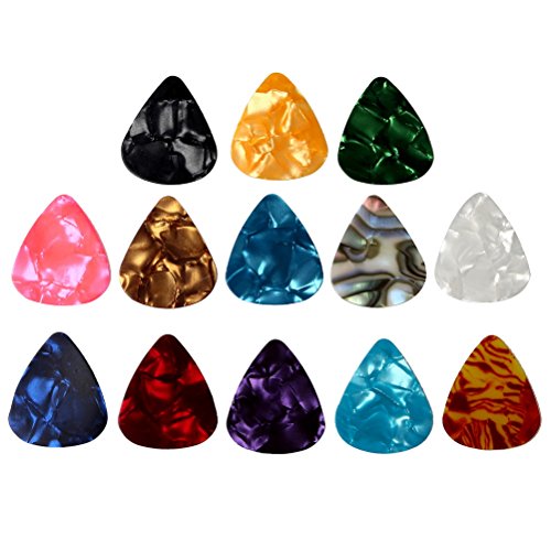 60 PCS Guitar Picks, 3 Different Thickness Abstract Art Colorful Celluloid Guitar Pick Plectrums For Bass, Electric, Acoustic Guitars Includes 0.46mm, 0.71mm, 0.96mm(Color Random)