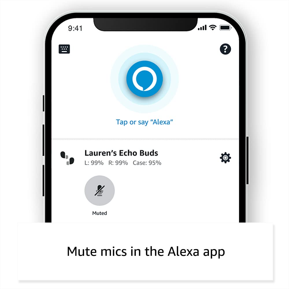 All-new Echo Buds (2023 Release) | Semi-in-ear, True Wireless Bluetooth 5.2 Earbuds with Alexa, multipoint, 20H battery with charging case, fast charging, sweat resistant | Black