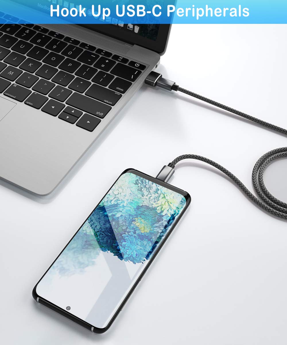 Elebase USB to USB C Adapter 4 Pack,Type C Female to A Male Charger Converter for Apple Watch Ultra iWatch 8 7,iPhone 15 14 13 12 Pro Max Plus,Airpods,iPad 9 10 Air 5 Mini 6,Car,Samsung Galaxy S23 S24