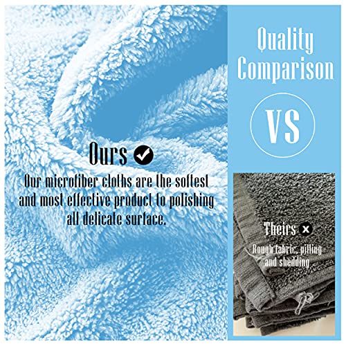 24 Pack Kitchen Dishcloths - Does Not Shed Fluff - No Odor Reusable Dish Towels, Premium Dish cloths, Super Absorbent Coral Fleece Cleaning Cloths, Nonstick Oil Washable Fast Drying (Aquamarine)