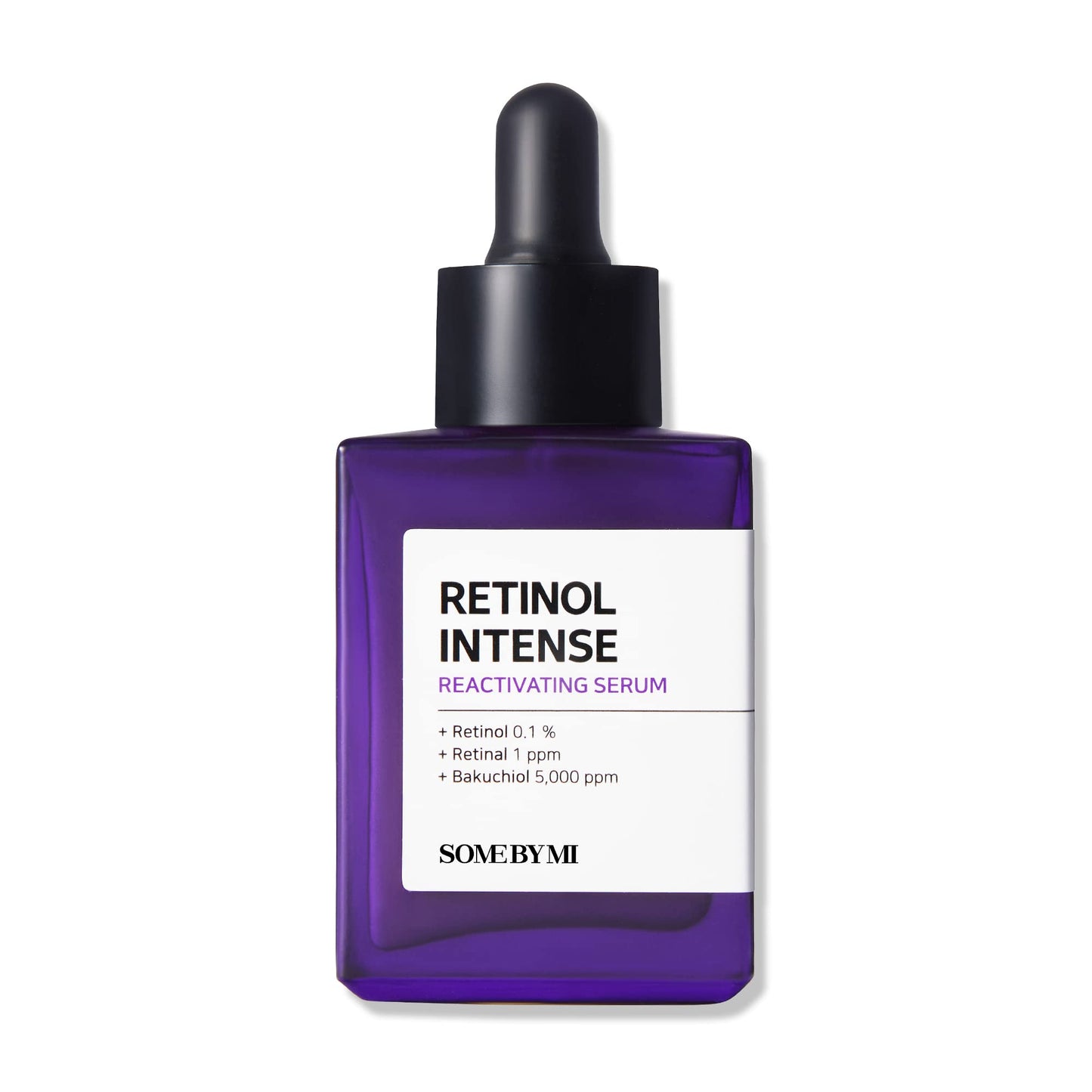 SOME BY MI Retinol Intense Reactivating Serum - 1.01Oz, 30ml - Mild Korean 0.1% Retinol Serum for Face Aging Sign and Glass Skin - Post Acne Marks, Skin Texture and Elasticity Care - Korean Skin Care