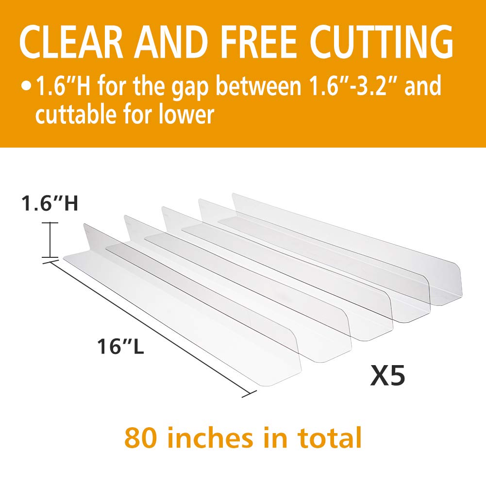 BOWERBIRD Clear Toy Blockers for Furniture - Stop Things from Going Under Couch Sofa Bed and Other Furniture - Suit for Hard Surface Floors Only