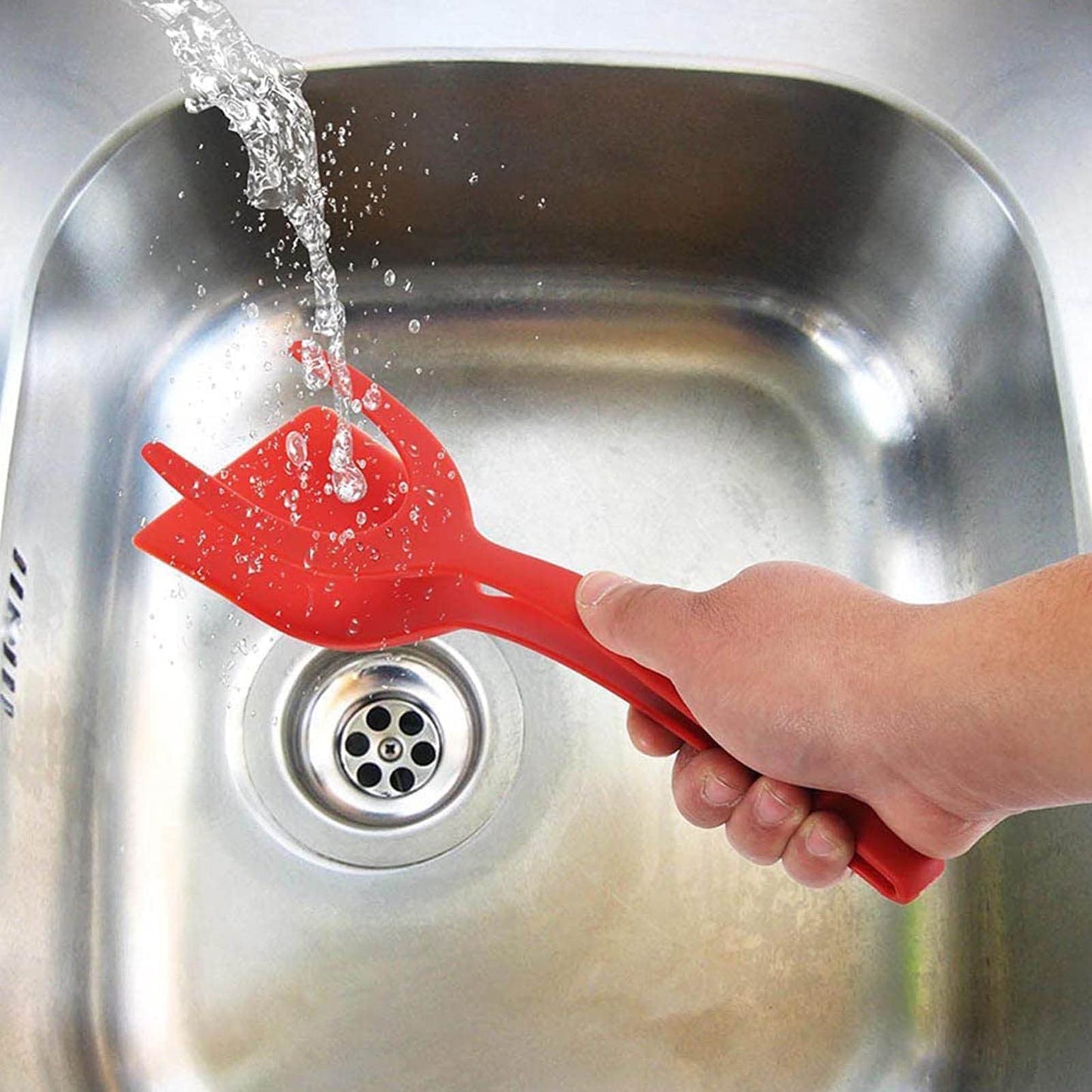 Egg Spatula, Grip and Flipp Tongs Spatula, Fried Eggs Turners, 2 in 1 Omelette Clamp, Frying Turning Grilling Kitchen Cooking Tool for Omelette, Pancake, Steak, Fish, and Egg Ziurmut