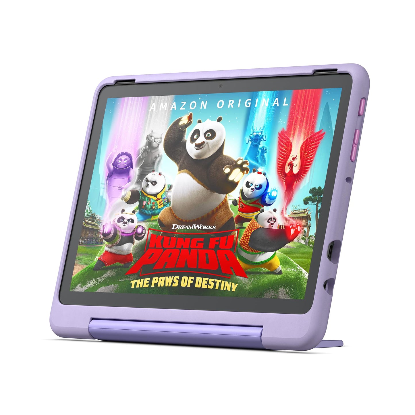 All-new Amazon Fire HD 10 Kids Pro tablet- 2023, ages 6-12 | Bright 10.1" HD screen | Slim case for older kids, ad-free content, parental controls, 13-hr battery, 32 GB, Happy Day