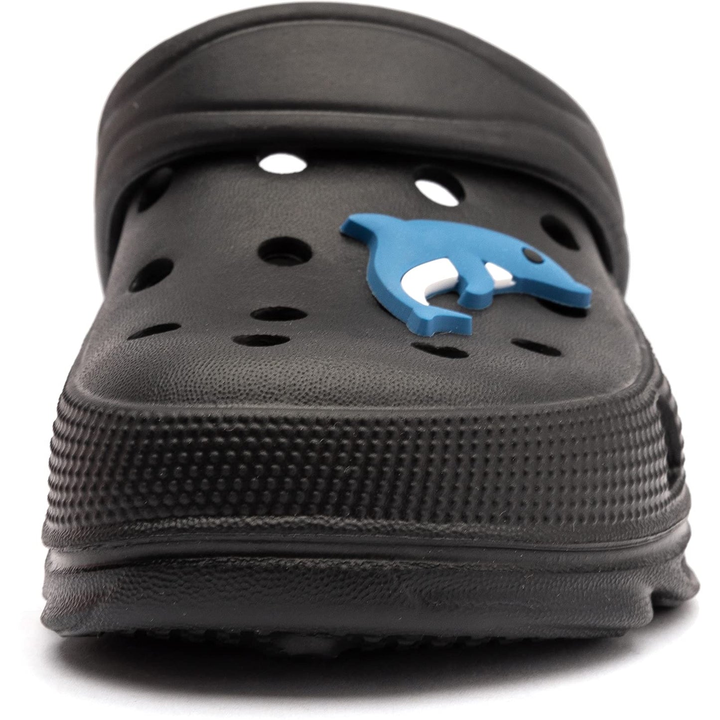 WOUEOI Kid's Girls Boys Clogs Garden Shoes Cartoon Slides Sandals Beach Slipper Children(D-Black,2 Infant)