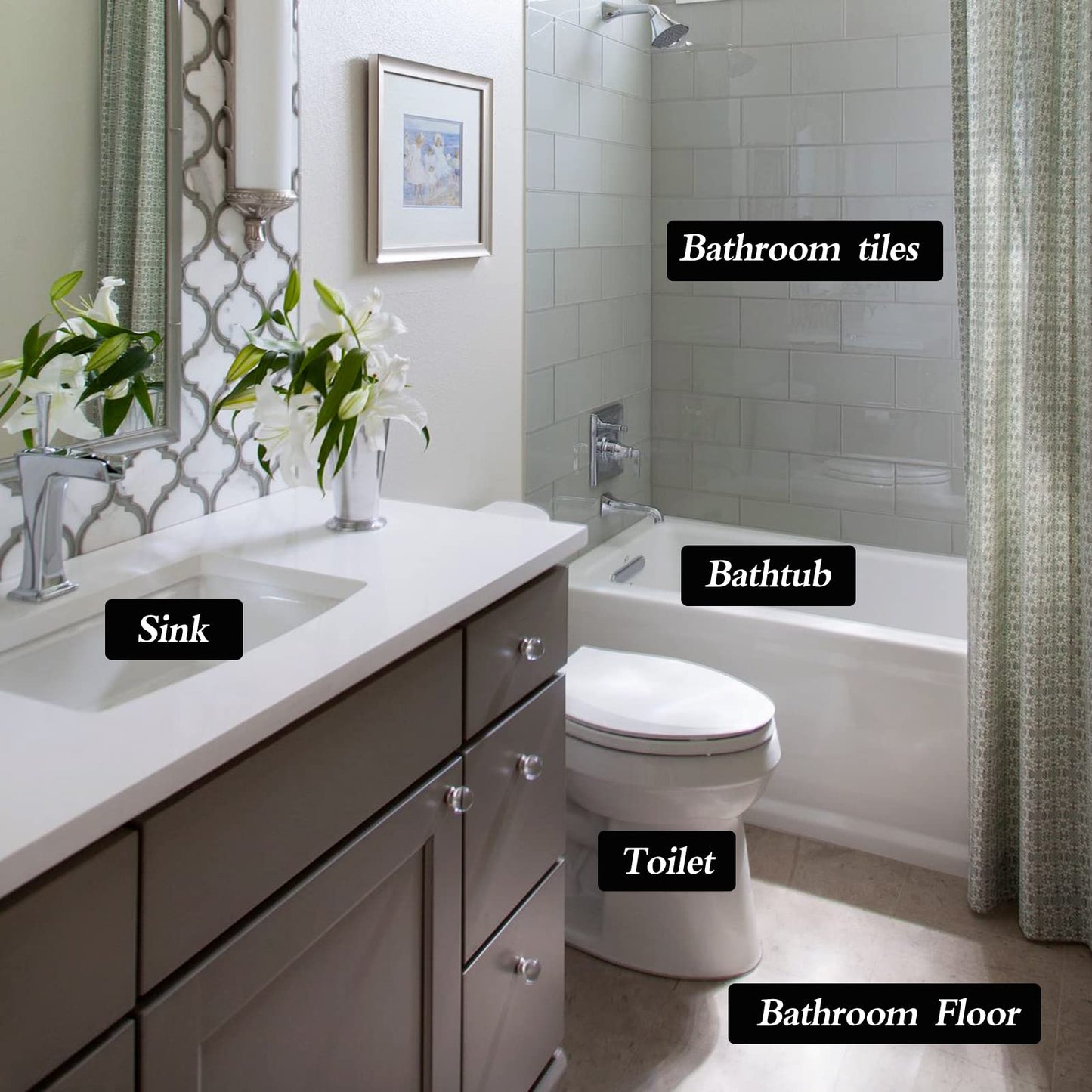 Lenicany 6Pack Pumice Stone for Toilet Cleaning Bowl Stick,Powerfully Cleans Hard Water Rings, Calcium Buildup & Stains, Suitable for Cleaning Toilet, Bathtubs, Kitchen Sink, Grill