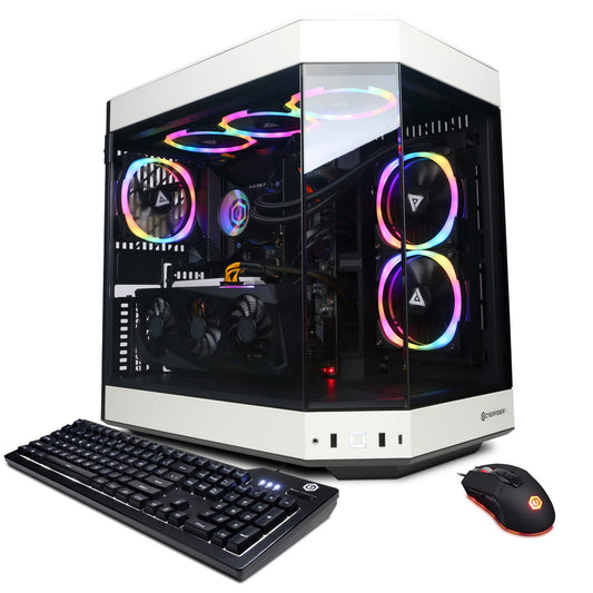CyberPowerPC Gamer Xtreme VR Gaming PC, Intel Core i9-13900KF 3.0GHz, GeForce RTX 4070 12GB, 16GB DDR5, 1TB NVMe SSD, Wi-Fi Ready & Windows 11 Home (GXiVR8080A36),Black