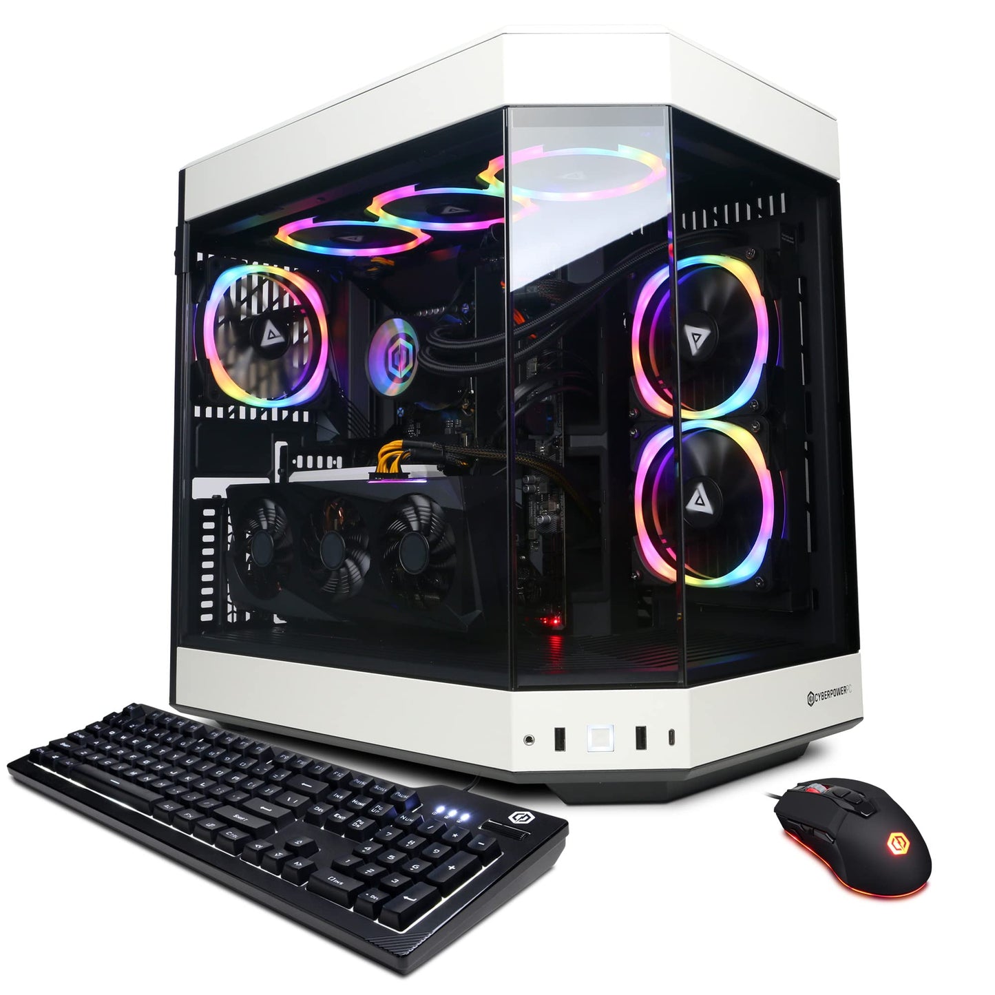 CyberPowerPC Gamer Xtreme VR Gaming PC, Intel Core i9-13900KF 3.0GHz, GeForce RTX 4070 12GB, 16GB DDR5, 1TB NVMe SSD, Wi-Fi Ready & Windows 11 Home (GXiVR8080A36),Black