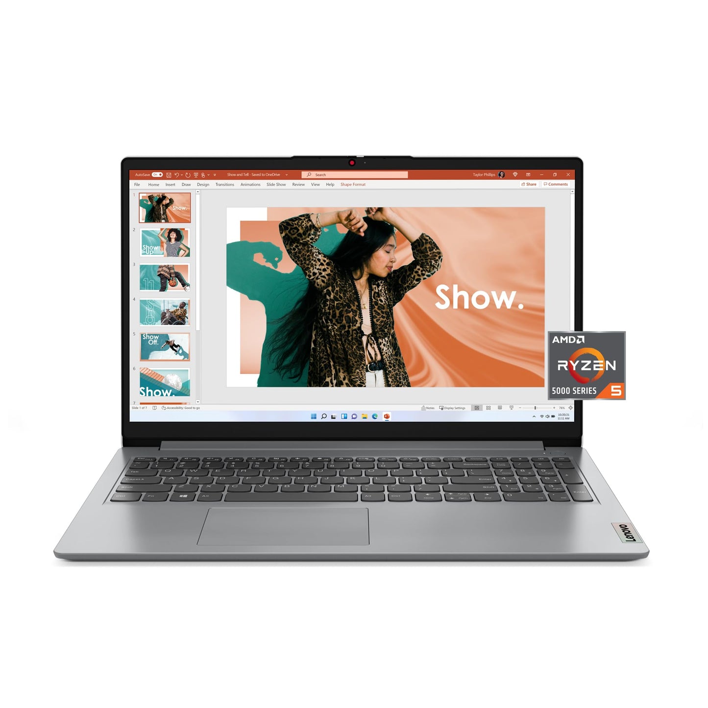 Lenovo IdeaPad 1 – AMD Ryzen5-5500U – 15.6" Full HD (1920x1080) – 8GB Memory – 512GB SSD Storage – Windows 11 - Cloud Grey – (2023 Model)