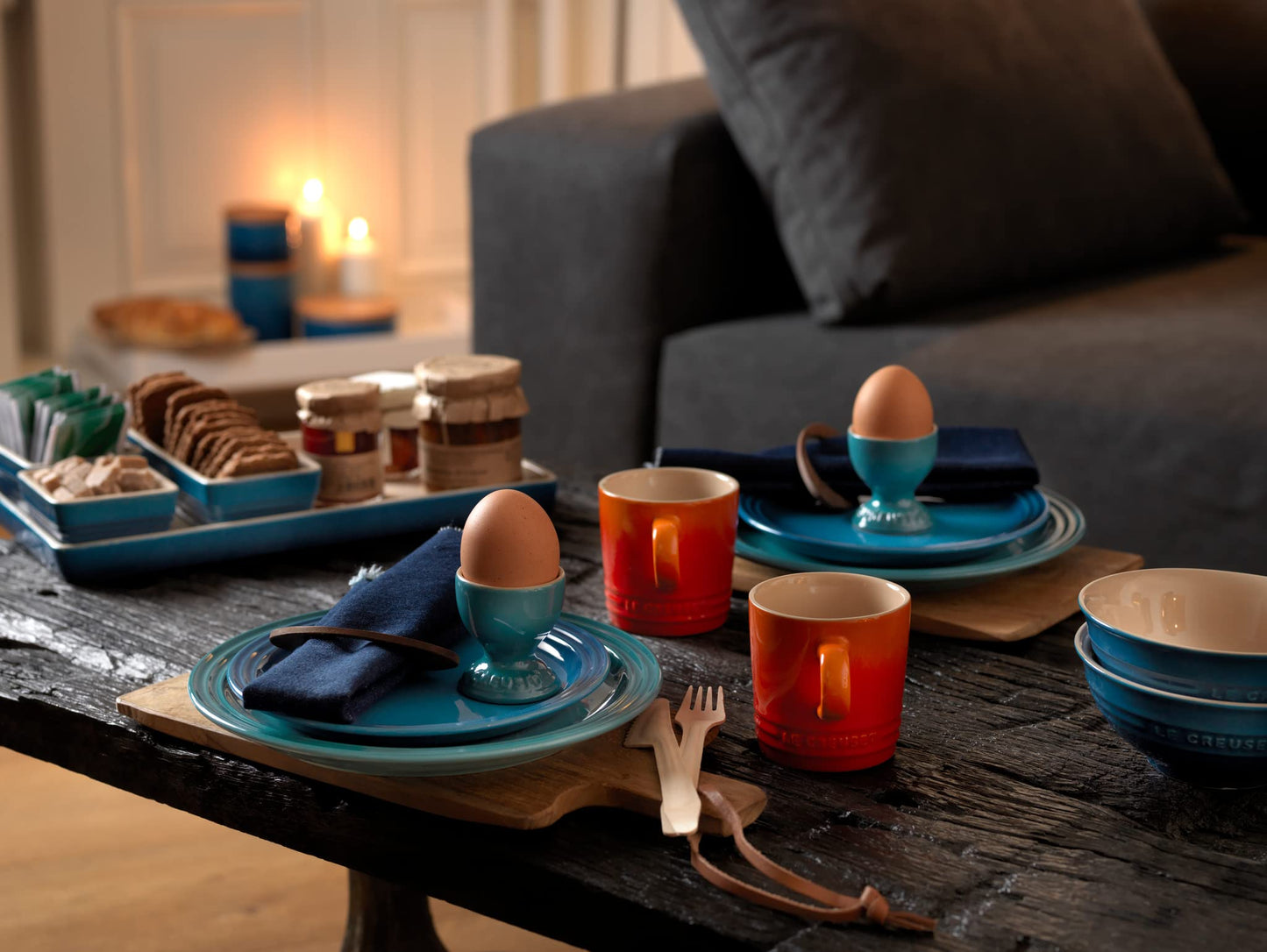 Le Creuset Stoneware Egg Cup, 2", Caribbean