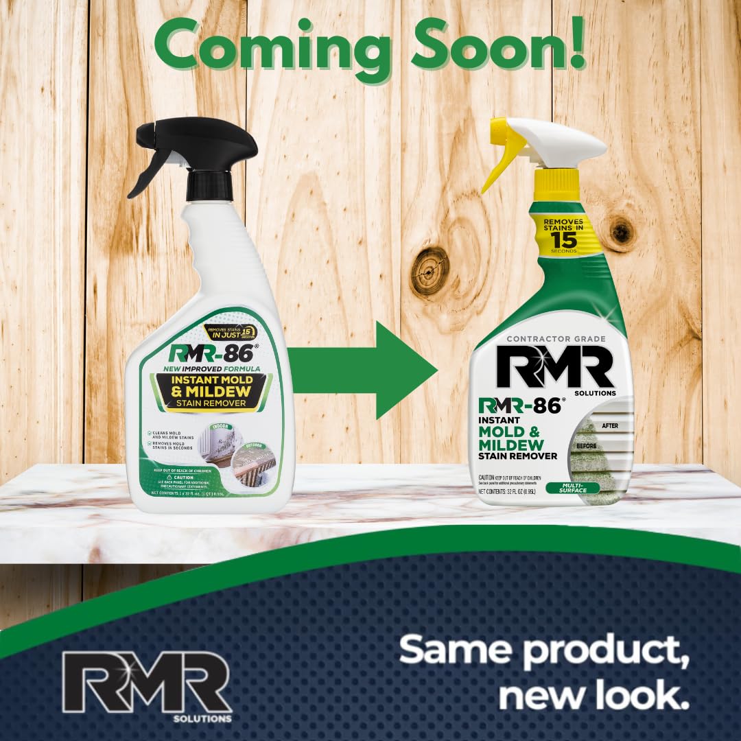RMR-86 Instant Mold and Mildew Stain Remover Spray - Scrub Free Formula, 2 Pack - 32 oz