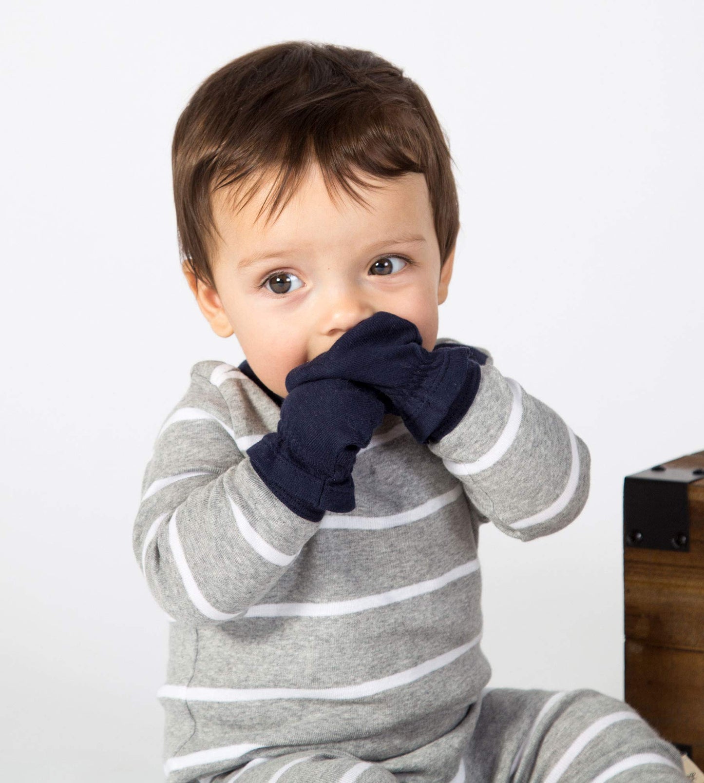 Burt's Bees Baby Unisex Baby Mittens, No-scratch Mitts, 100% Organic Cotton, Set of 3 Gloves, Blossom