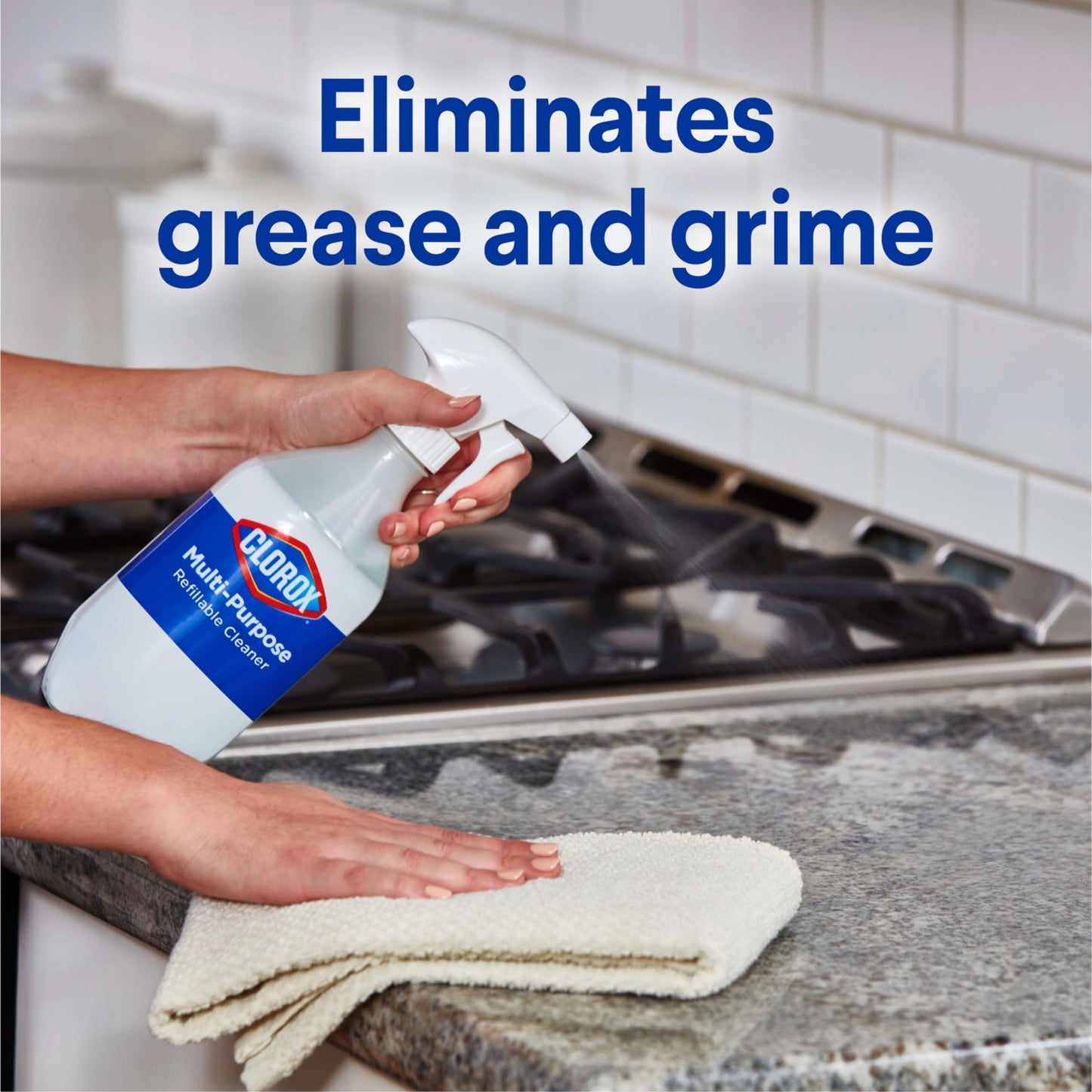 Clorox Multi-Purpose Spray Starter Kit 3x1.125fo, Household Essentials, Concentrated Refill + 20fo Spray Bottle