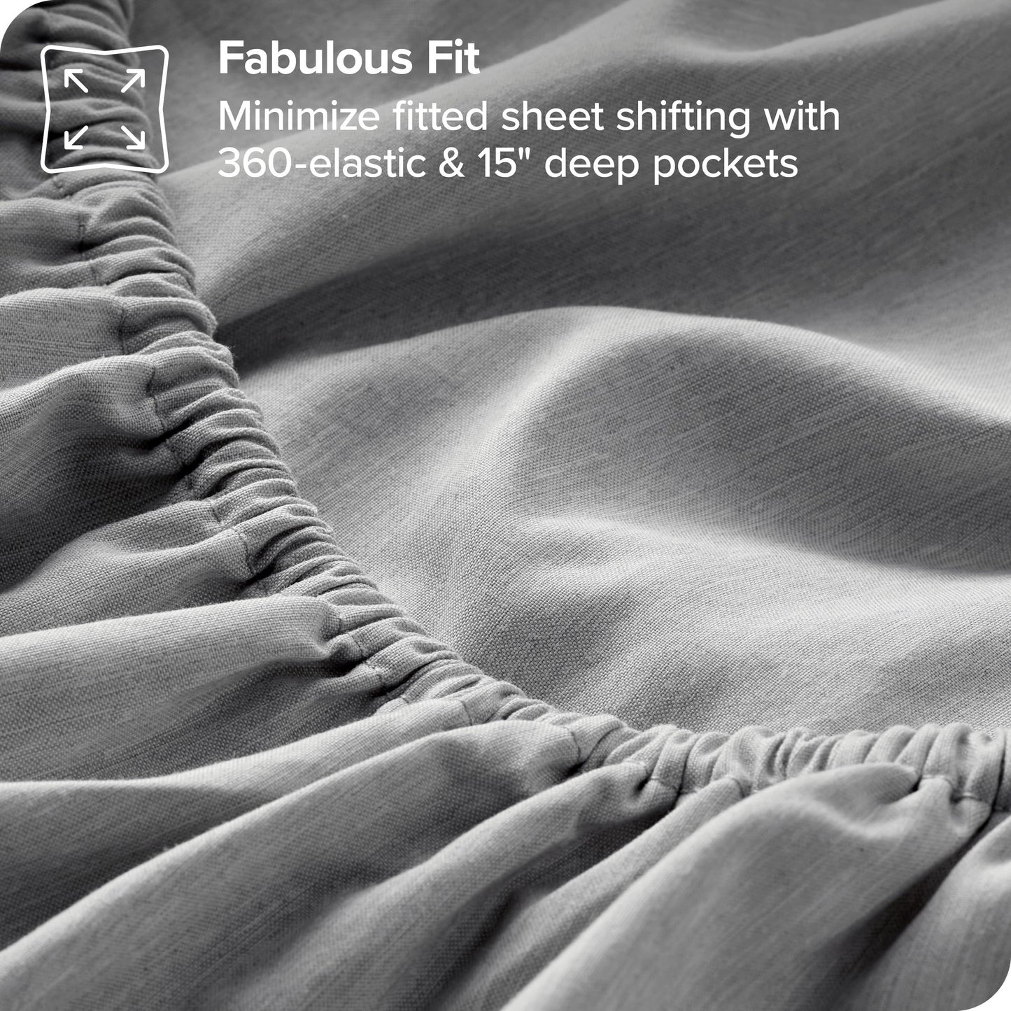 Bare Home King Sheet Set - Luxury 1800 Ultra-Soft Microfiber King Bed Sheets - Double Brushed - Deep Pockets - Easy Fit - 4 Piece Set - Bedding Sheets & Pillowcases (King, Heathered Charcoal)