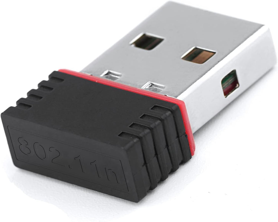  LOTEKOO 150Mbps USB WiFi Adapter displayed on a white background with compatible devices including Raspberry Pi, desktop PC, laptop, and MAC OS device.