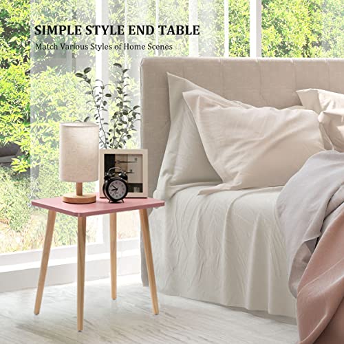 FORAOFUR Side Table, Small End Table Accent Table Living Room Bedroom Balcony Office, Modern Side Table Bedside Table Home Decor, Easy Assembly