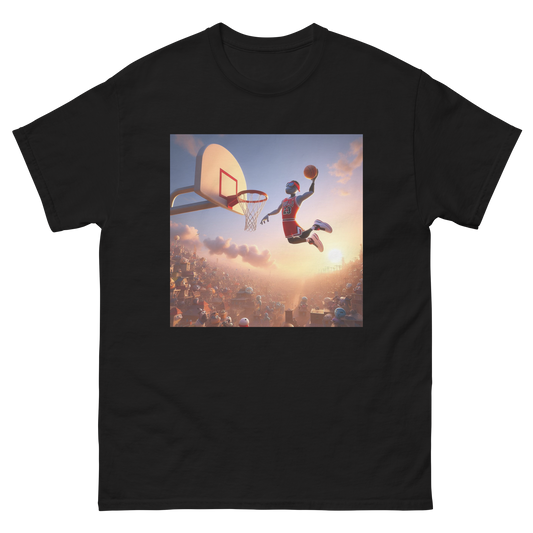 Men's Classic Tee with Basketball Design