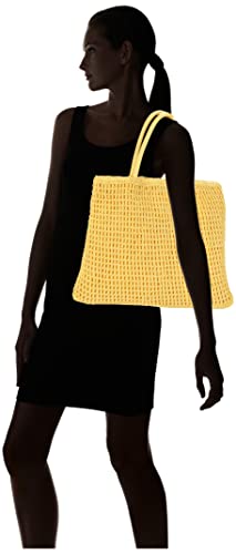 The Drop Women's Alora Crochet Small Tote, Maize, One Size