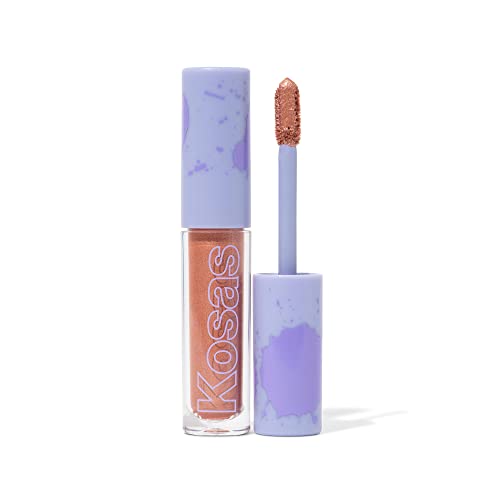 Kosas 10-Second Eye Gel Watercolor Eyeshadow: Moisturizing and Brightening Shimmer Eyeshadows - Heat