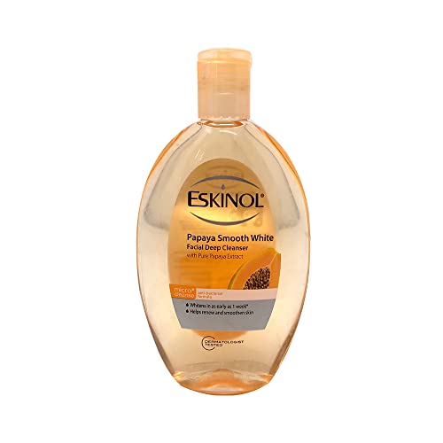 Lot of 2 Eskinol Naturals Papaya Facial Cleanser 7.6 Oz - 225 ml Bottle